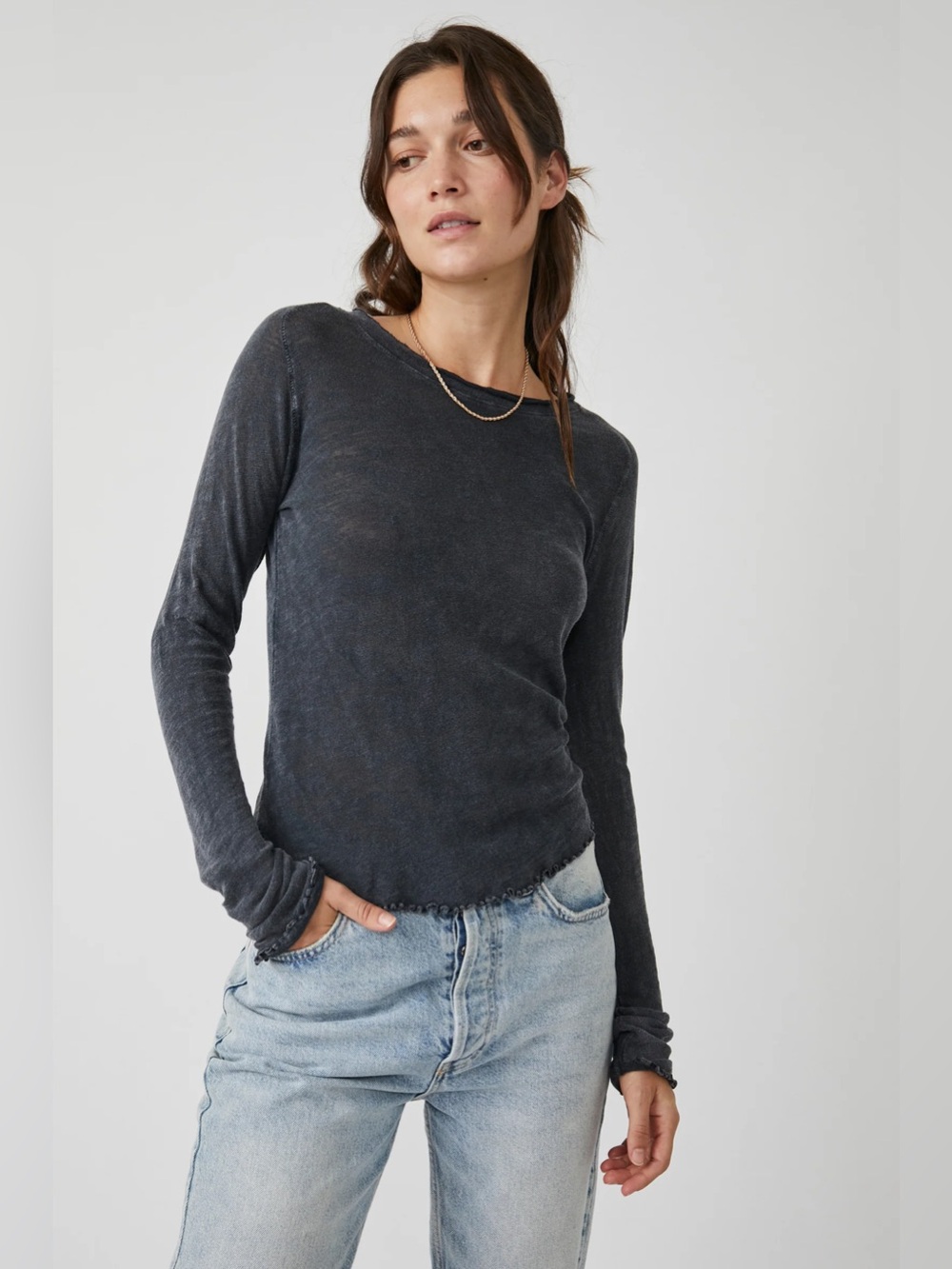 Free People Be My Baby Longsleeve Tee